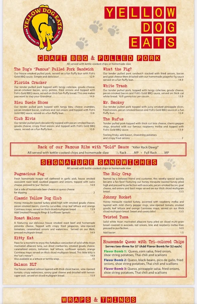 Menu_Yellow Dog Eats_Windermere, FL_image_old_2