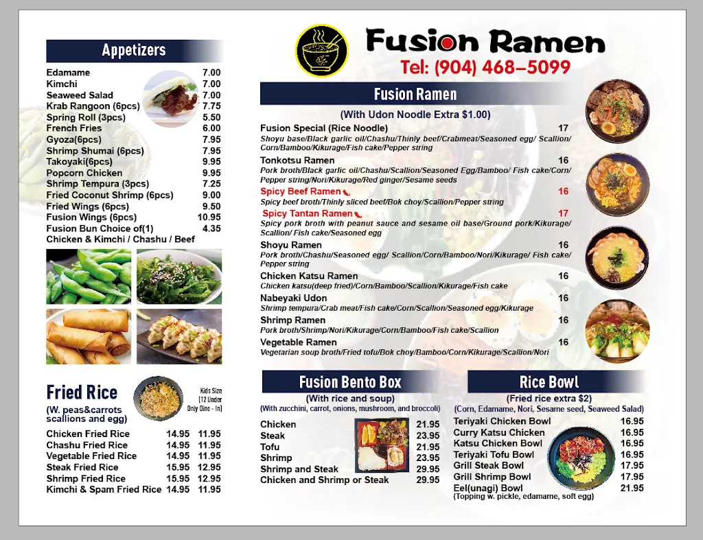 Menu_Fusion Ramen_Yulee, FL_image_old_1