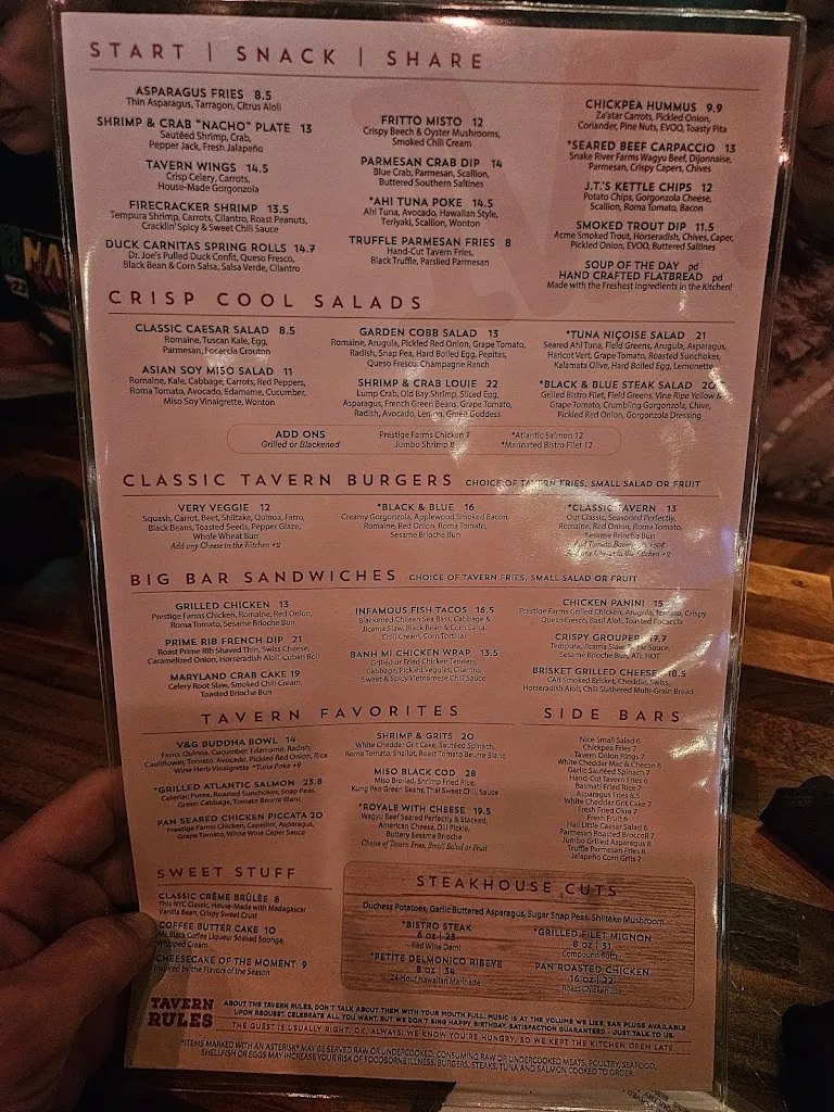 Menu_Marlow's Tavern_Alpharetta, GA_image_old_1