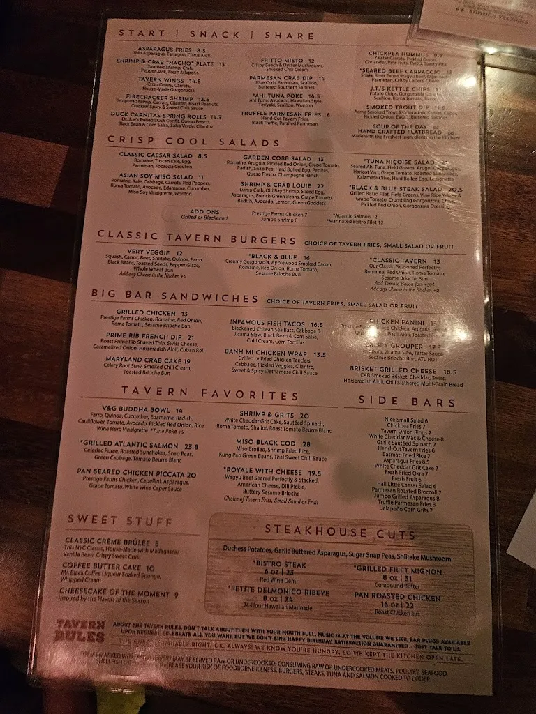Menu_Marlow's Tavern_Alpharetta, GA_image_old_2