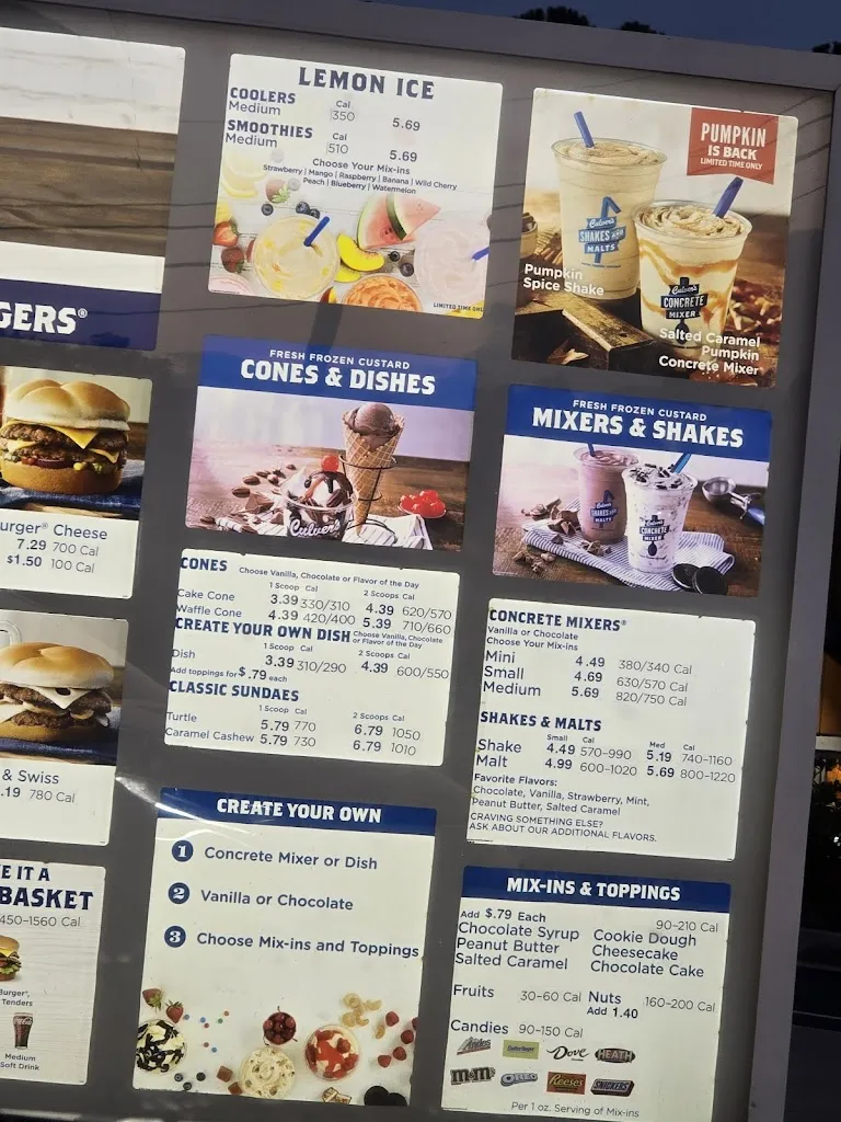 Menu_Culver’s_Commerce, GA_image_old_1