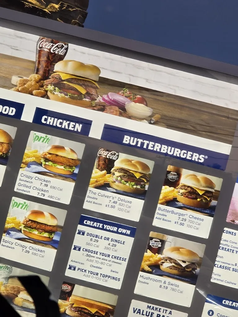 Menu_Culver’s_Commerce, GA_image_old_3