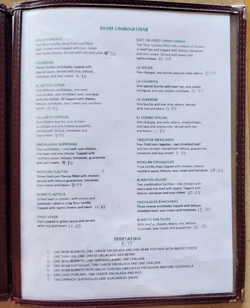 Menu_El Azteca_Commerce, GA_image_old_3